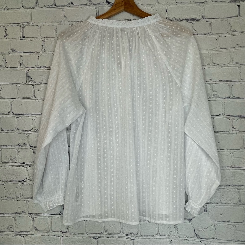 **SOLD** J.Crew Factory Printed Artist Blouse - Picture 7 of 10